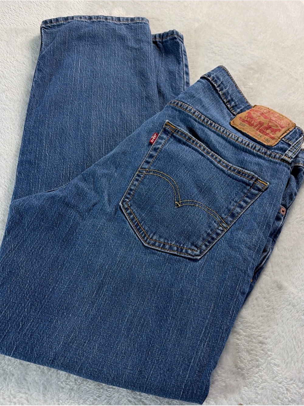 Levi’s 559 Relaxed Fit Straight Jeans Mens Size 34x30 Medium Wash Blue Denim